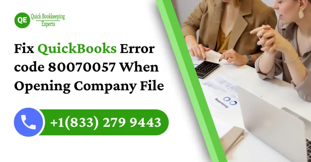 fix quickbooks error code 80070057