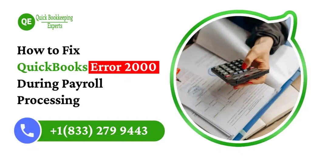 fix quickbooks error 2000
