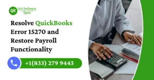 resolve quickbooks error 15270