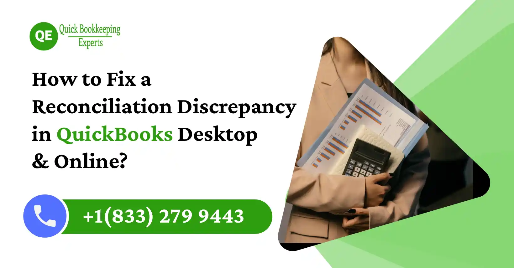 fix a reconciliation discrepancy in quickbooks