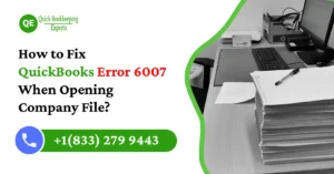 fix quickbooks error 6007