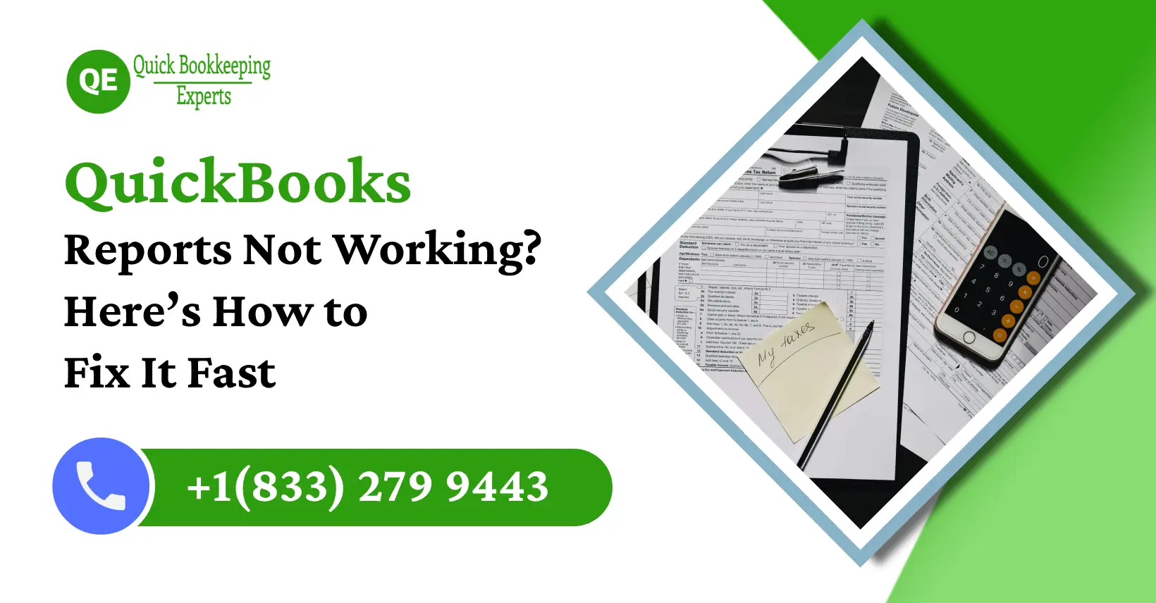 quickbooks reports not working