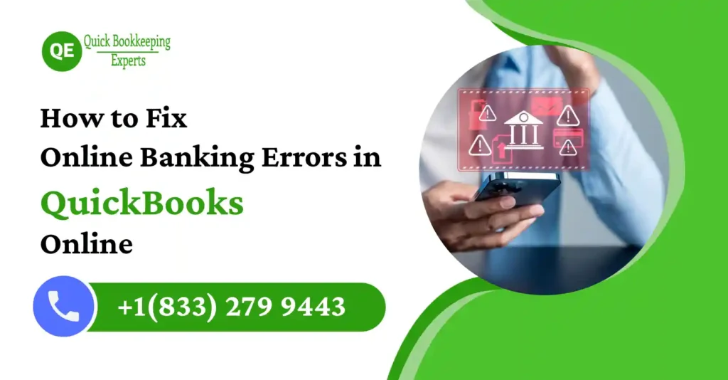 quickbooks online banking error